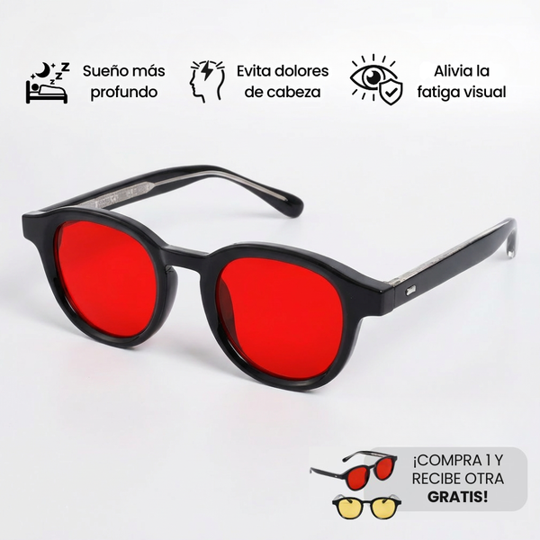 Producto CORTINA ROJA con lente roja visible