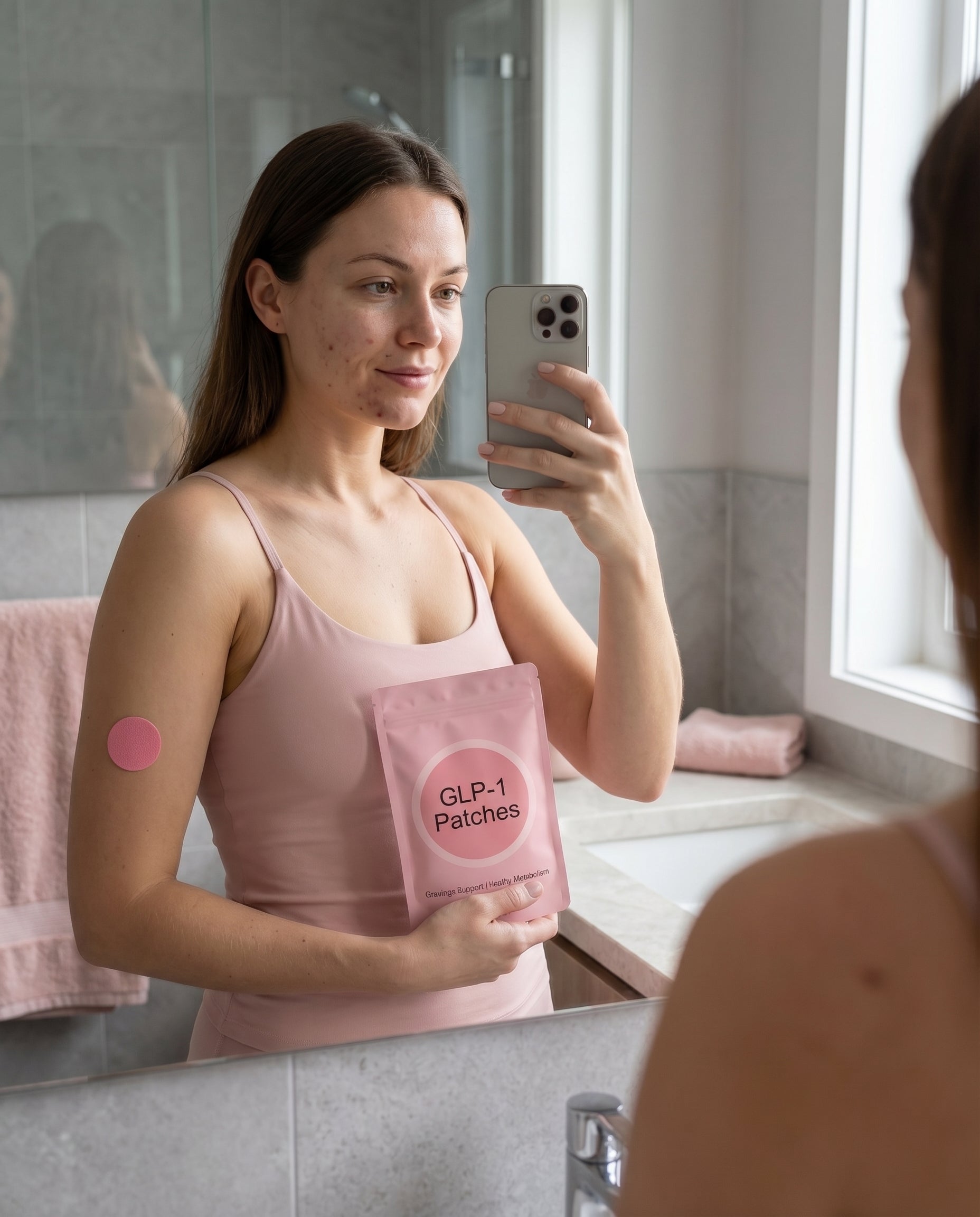 Parche colocado sobre la piel